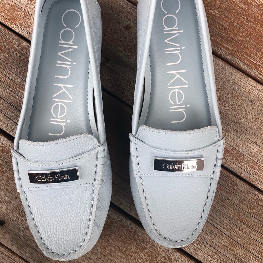 Calvin Klein Flat Patel Blue Size 6.5